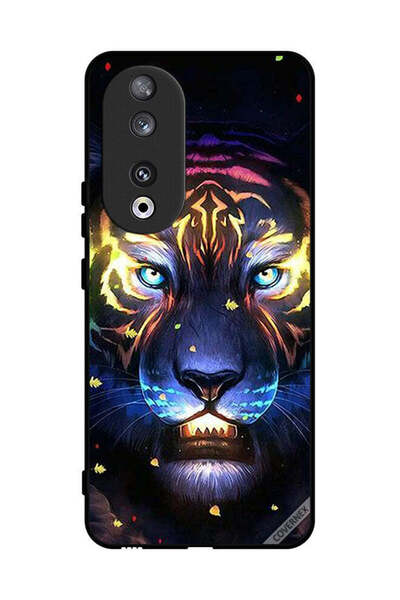 Covernex غطاء حماية لهاتف Honor 90 مع مشبك فني على شكل أسد