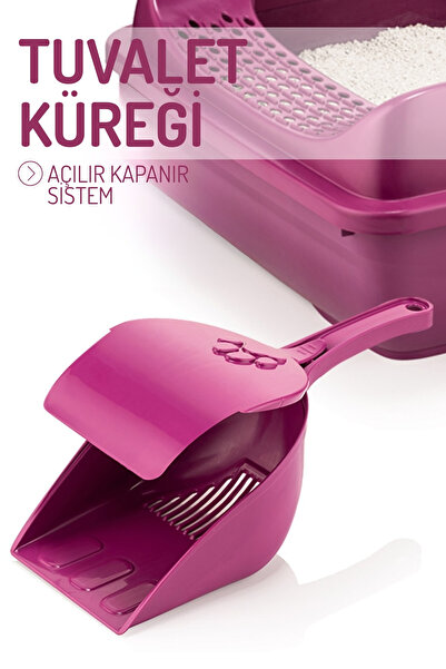 Nandy Kids مجداف مرحاض القطط الداخلي، عملي، مجداف بغطاء