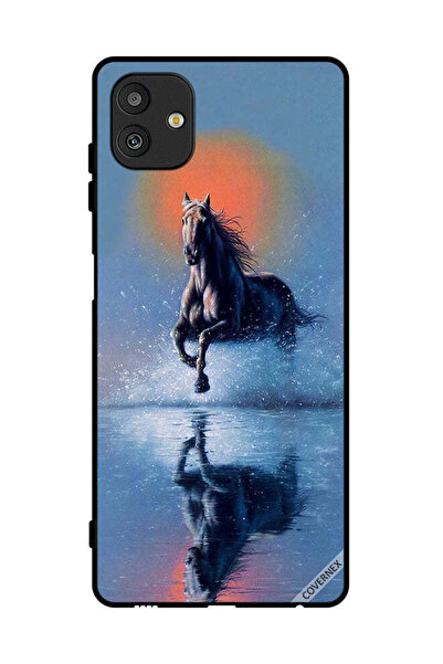Covernex غطاء حماية لهاتف سامسونج جالاكسي M13 5G - رسم حصان يركض في الماء