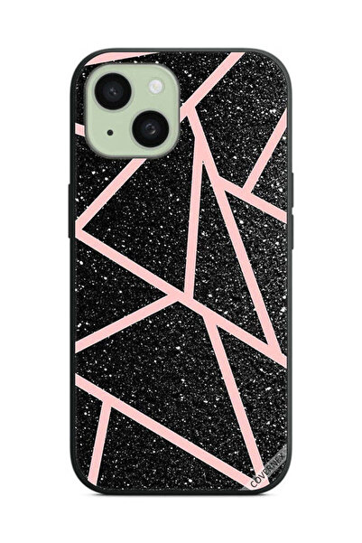 Covernex غطاء حماية لهاتف Apple iPhone 15 Plus بنمط بريقات ومسارات