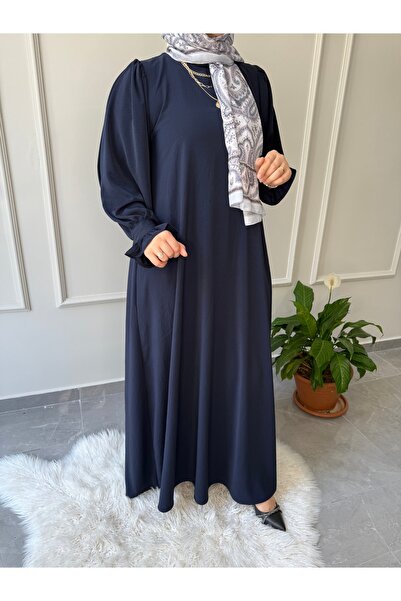 afife Büyük beden aerobin kumaş A kesim Seyyar kemerli elbise