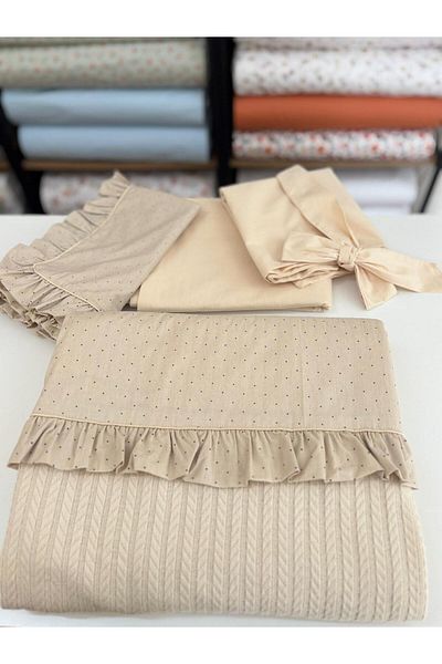 GAYE EV TEKSTİLİ Cotton Oeko-Tex Certified Single Pique Set