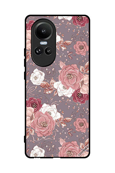 Covernex غطاء حماية لهاتف Oppo Reno10 بخلفية زهرية