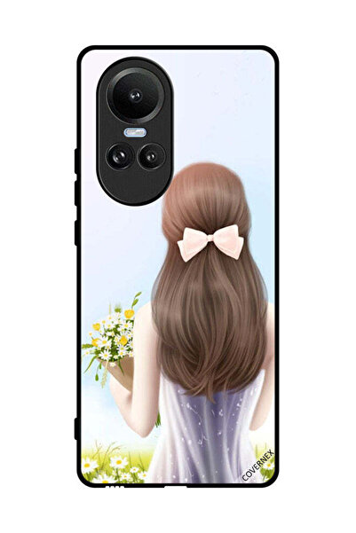Covernex غطاء حماية لهاتف Oppo Reno10 Pro - فتاة جميلة
