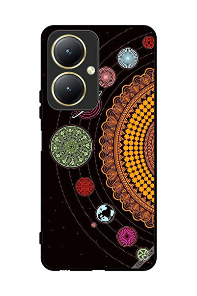 Covernex غطاء حماية لهاتف فيفو Y27 4G بتصميم فن النظام الشمسي ماندالا