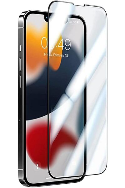 Mena Rise Diyar-ıFırsatShop me-likee واقي شاشة زجاجي 6D لهاتف iPhone 14 Plus - 13 Pro Max بتغطية كاملة