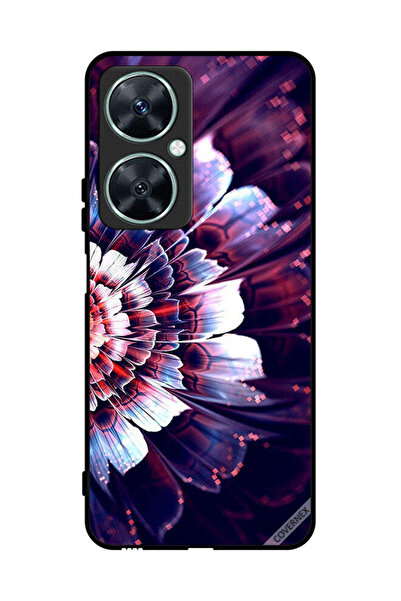 Covernex غطاء حماية لهاتف هواوي نوفا 11i مع زهرة كبيرة منعكسة على الجانب الأيسر