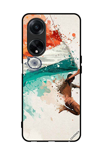 Covernex غطاء حماية لهاتف Oppo A98 5G يحمل علم الهند أثناء الطيران