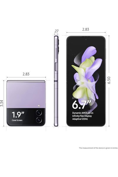 Samsung Galaxy Z Flip 4 Cell Phone, Factory Unlocked Android Smartphone, 256GB, Flex Mode, Hands-Fre