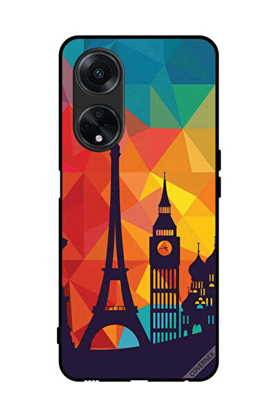 Covernex غطاء حماية لهاتف Oppo A98 5G بنمط باريس الملون