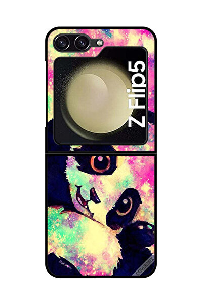 Covernex Protective Case Cover For Samsung Galaxy Z Flip 5 Panda Paint Art