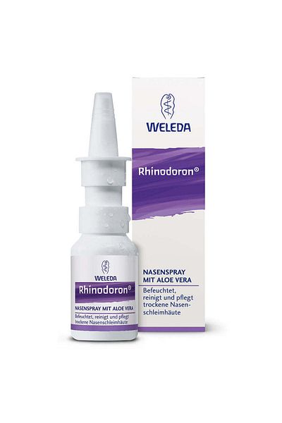 Weleda Rhinodoron Homeopathic Nasal Spray with Aloe Vera for Moisturizing Nasal Mucosa, 20ml
