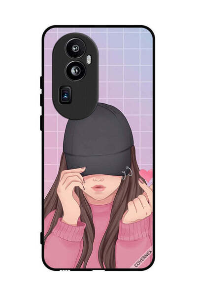 Covernex غطاء حماية لهاتف Oppo Reno 10 Pro Plus - قبعة سناب لوف جيرل