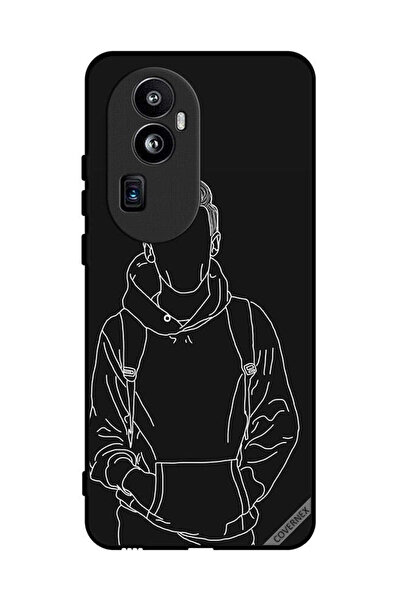 Covernex غطاء حماية لهاتف Oppo Reno 10، رسم صيني لشخصية جاكيت بوي