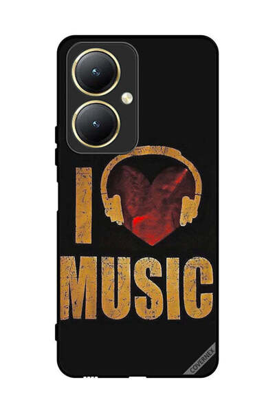 Covernex غطاء حماية لهاتف فيفو Y27 4G Vintage I Love Music