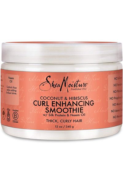 Shea Moisture Coconut & Hibiscus Curl Enhancing Smoothie 12 Ounces (Pack of 1)