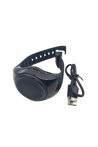 dalimag Portable Bluetooth Speaker, Clock Model, Box, USB, 3W, Black, Dalimag