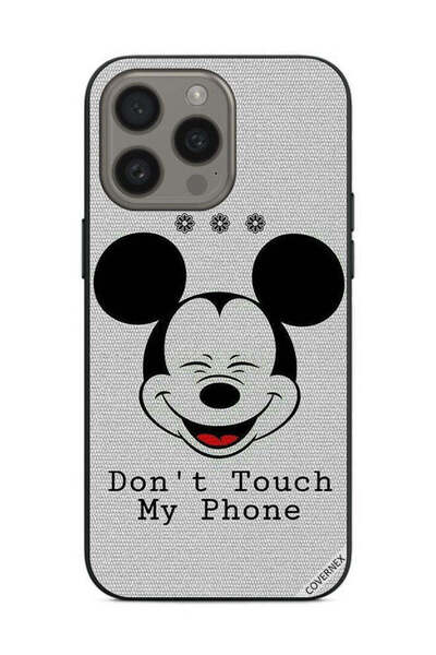 Covernex غطاء حماية لهاتف Apple iPhone 15 Pro - لا تلمس هاتفي ميكي