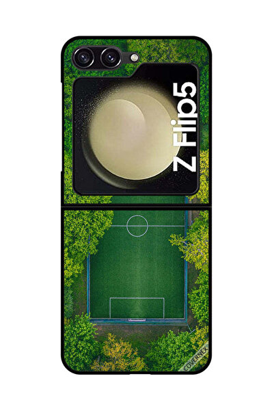 Covernex Protective Case Cover For Samsung Galaxy Z Flip 5 Football Ground View
