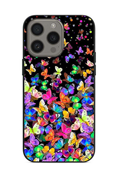 Covernex غطاء حماية لهاتف Apple iPhone 15 Pro بنقشة فراشات صغيرة