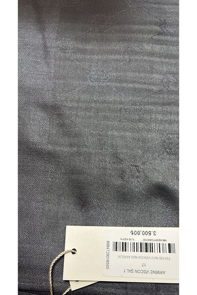Armine Orbit Pattern Viscon Shawl γκρι καπνιστό