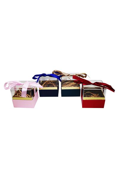 Mena Rise Diyar-Ifırsatshop Shelf Square Gift Box Colorful Carton Base Mica Crystal Cover 1017157