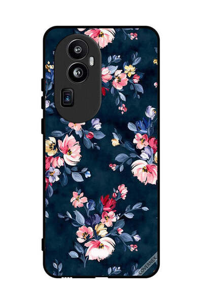Covernex غطاء حماية لهاتف Oppo Reno 10 Pro Plus مزين برسومات زهور مرسومة يدويًا