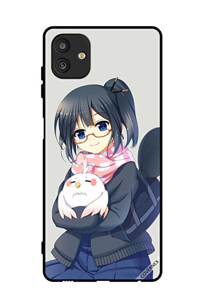 Covernex غطاء حماية لهاتف سامسونج جالاكسي M13 5G، رسم فتاة تحمل حيوانًا أليفًا