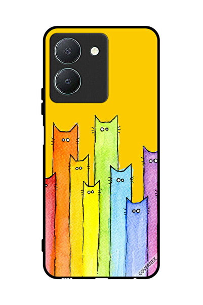Covernex غطاء حماية لهاتف Vivo Y36 5G بتصميم دمية قطة