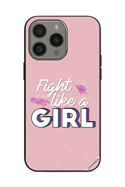 Covernex غطاء حماية لهاتف Apple iPhone 15 Pro Max Fight Like A Girl