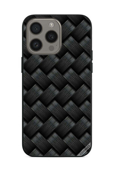 Covernex غطاء حماية لهاتف Apple iPhone 15 Pro Max بنمط خطوط داكنة