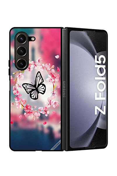 Covernex غطاء حماية لهاتف سامسونج جالاكسي زد فولد 5 بتصميم فراشة وحلقة زهور