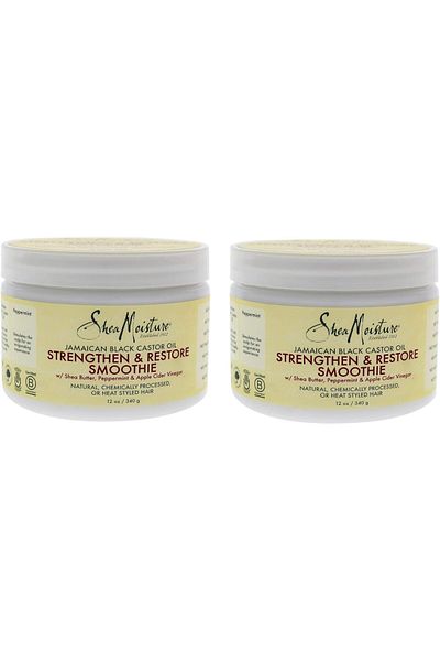 Shea Moisture Strengthen & Restore Jamaican Black Castor Oil Smoothie Cream - 2 Pack, 12 oz