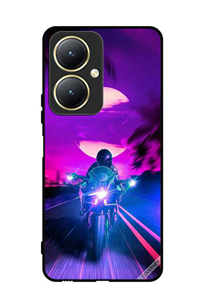 Covernex غطاء حماية لهاتف فيفو Y27 4G، خلفية رجل على دراجة