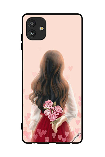 Covernex غطاء حماية لهاتف سامسونج جالاكسي M13 5G فتاة تخفي الزهور