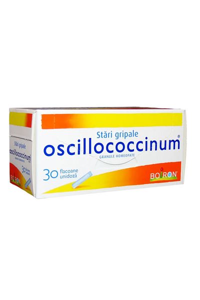 Boiron Homeopathic Granules, Boiron, Oscillococcinum, Treatment Against Flu and Colds, 30 units