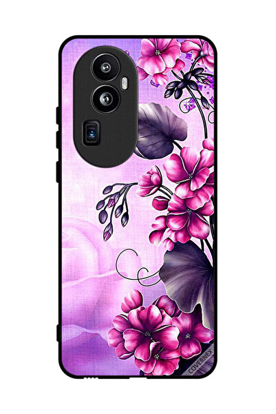 Covernex غطاء حماية لهاتف Oppo Reno 10 Pro Plus بخلفية زهور رومانسية