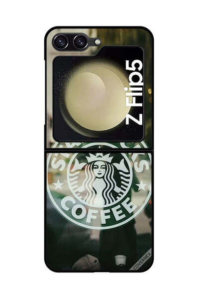 Covernex غطاء حماية لهاتف سامسونج جالاكسي زد فليب 5 - ستاربكس كوفي لعشاق القهوة