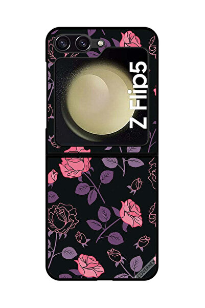Covernex غطاء حماية لهاتف سامسونج جالاكسي زد فليب 5 - زهور باستيل جوث