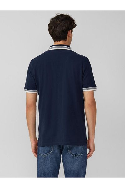 s.Oliver Men's Polo Shirt With Logo Print And Contrast Details