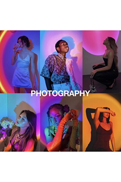 Yuwell YU WELL Generic Sunset Lamp Projection - Multi-color Sunlight Projector, 360° Rotation