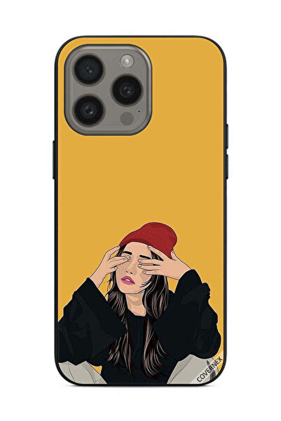 Covernex غطاء حماية لهاتف Apple iPhone 15 Pro Max - فن فتاة حزينة
