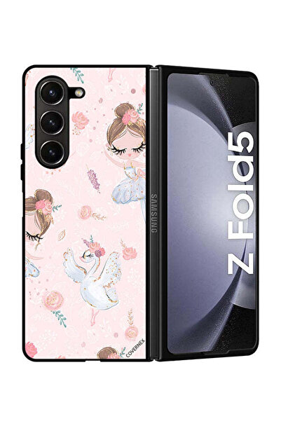 Covernex غطاء حماية لهاتف سامسونج جالاكسي زد فولد 5، دوللي جيرل آند فلاورز