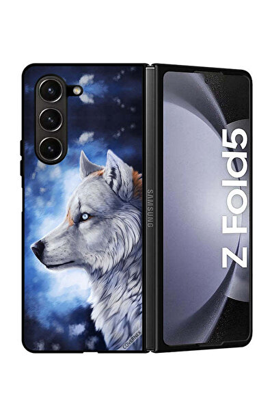 Covernex غطاء حماية لهاتف سامسونج جالاكسي زد فولد 5، رسمة الذئب