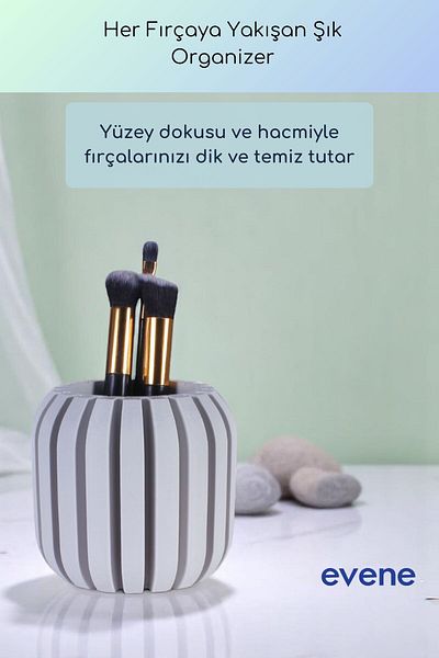 Evene Organizer μακιγιάζ Βούρτσα μακιγιάζ Organizer Organizer Λευκό Χρώμα Μοντέλο 79