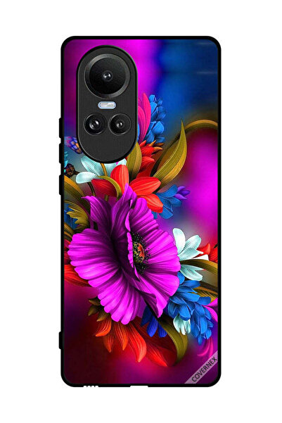 Covernex غطاء حماية لهاتف Oppo Reno10 Pro - زهور عالية الدقة