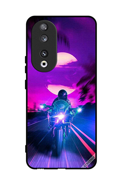 Covernex غطاء حماية لهاتف Honor 90 - خلفية رجل على دراجة