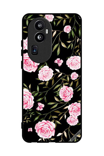 Covernex غطاء حماية لهاتف Oppo Reno 10 Pro Plus وردي في باقات من الأوراق الصغيرة