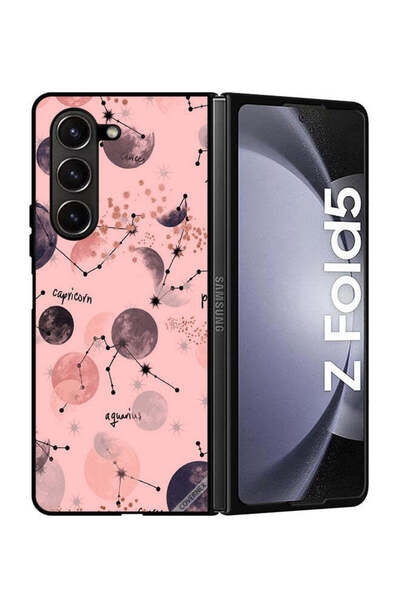 Covernex غطاء حماية لهاتف سامسونج جالاكسي زد فولد، 5 علامات أبراج، فن الباستيل