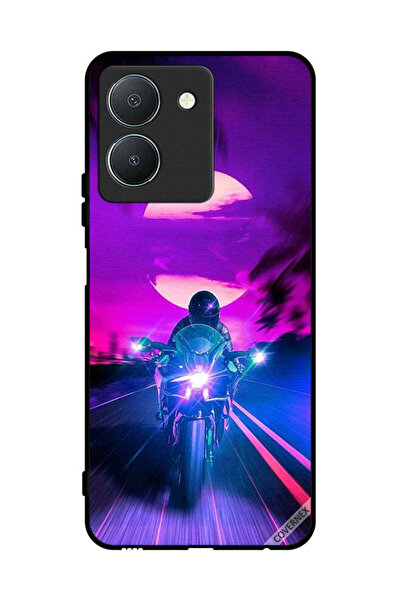 Covernex Protective Case Cover For Vivo Y36 4G Man On Bike Wallpaper